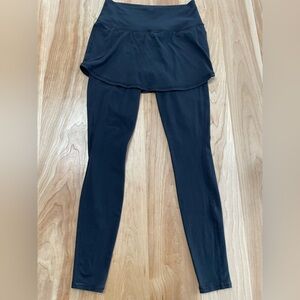 Athleta 2-in-1 Black Leggings And Skirt Size X-Small Yoga